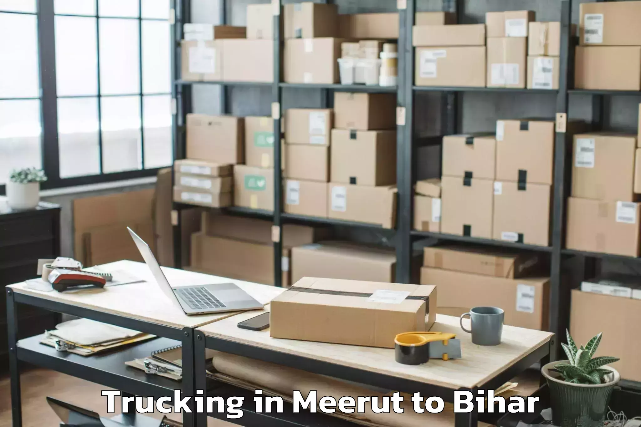 Meerut to Laukahi Trucking Booking